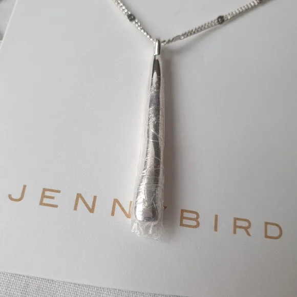 Silver Plating Jenny Bird Leanna Layered Drop Pendant Necklace - Picture 3 of 6